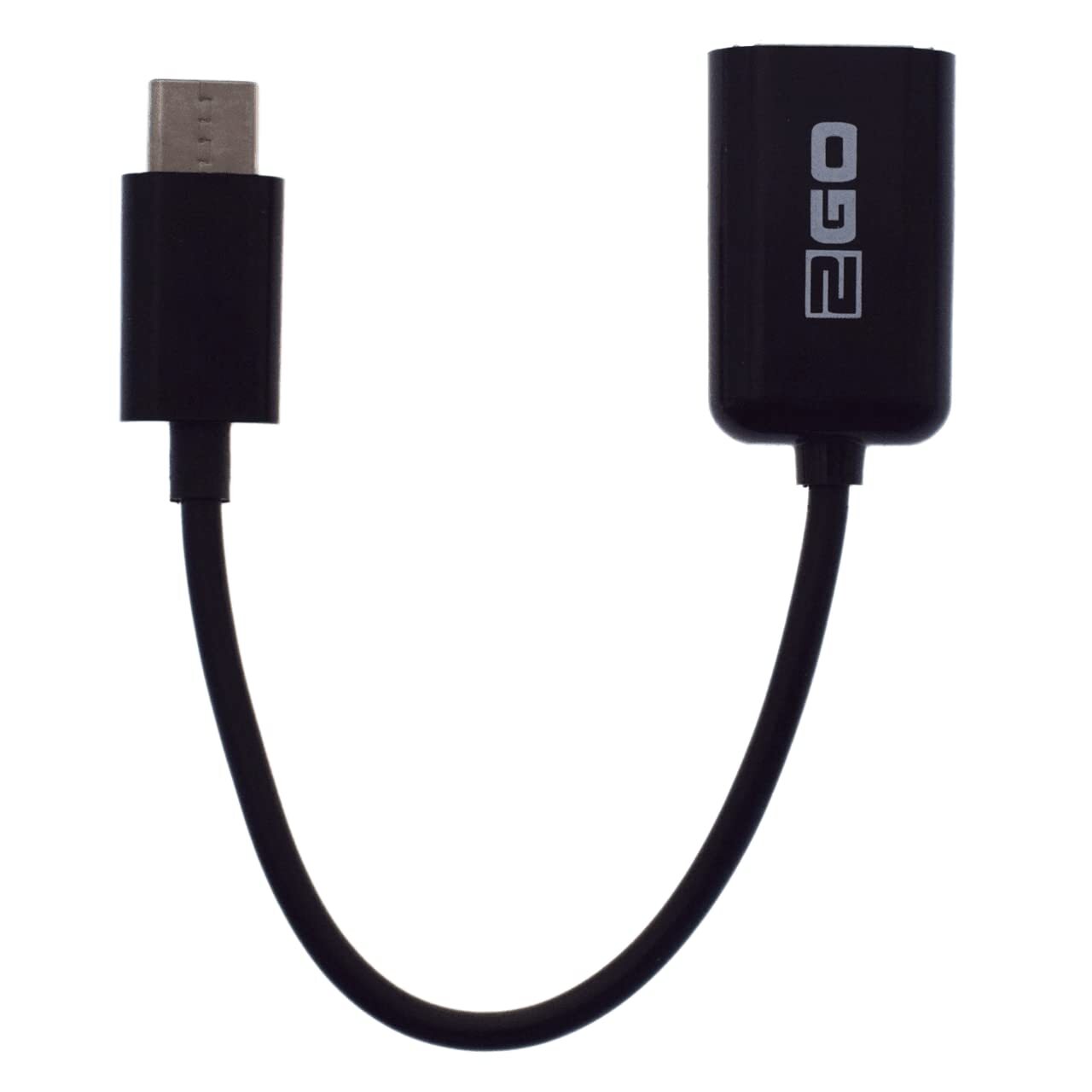 2GO USB OTG Host-Kabel USB Type C 15cm schwarz NUOVO