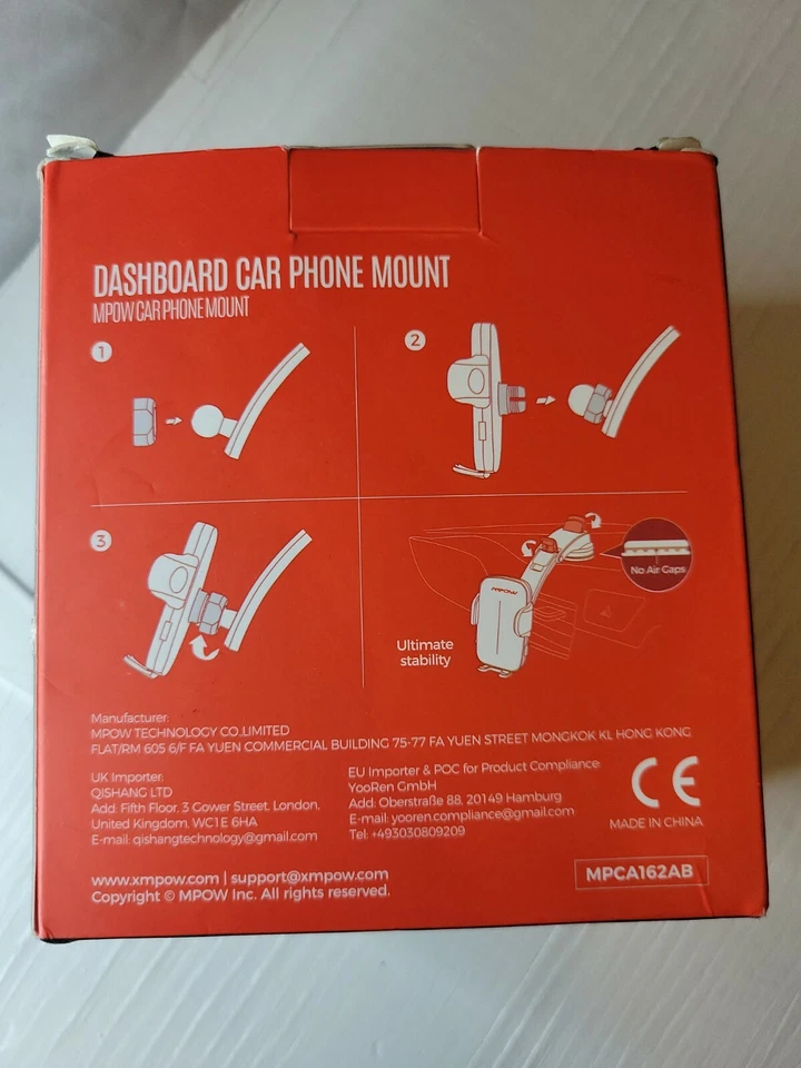 Mpow MPCA032EB Car Phone Holder - Black - Image 3 of 4