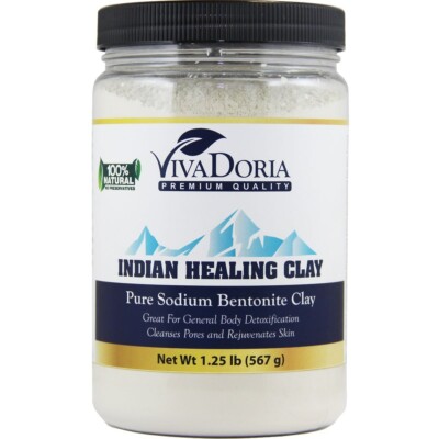 Viva Doria Indian Healing Clay, Sodium Bentonite Clay, 20 Oz