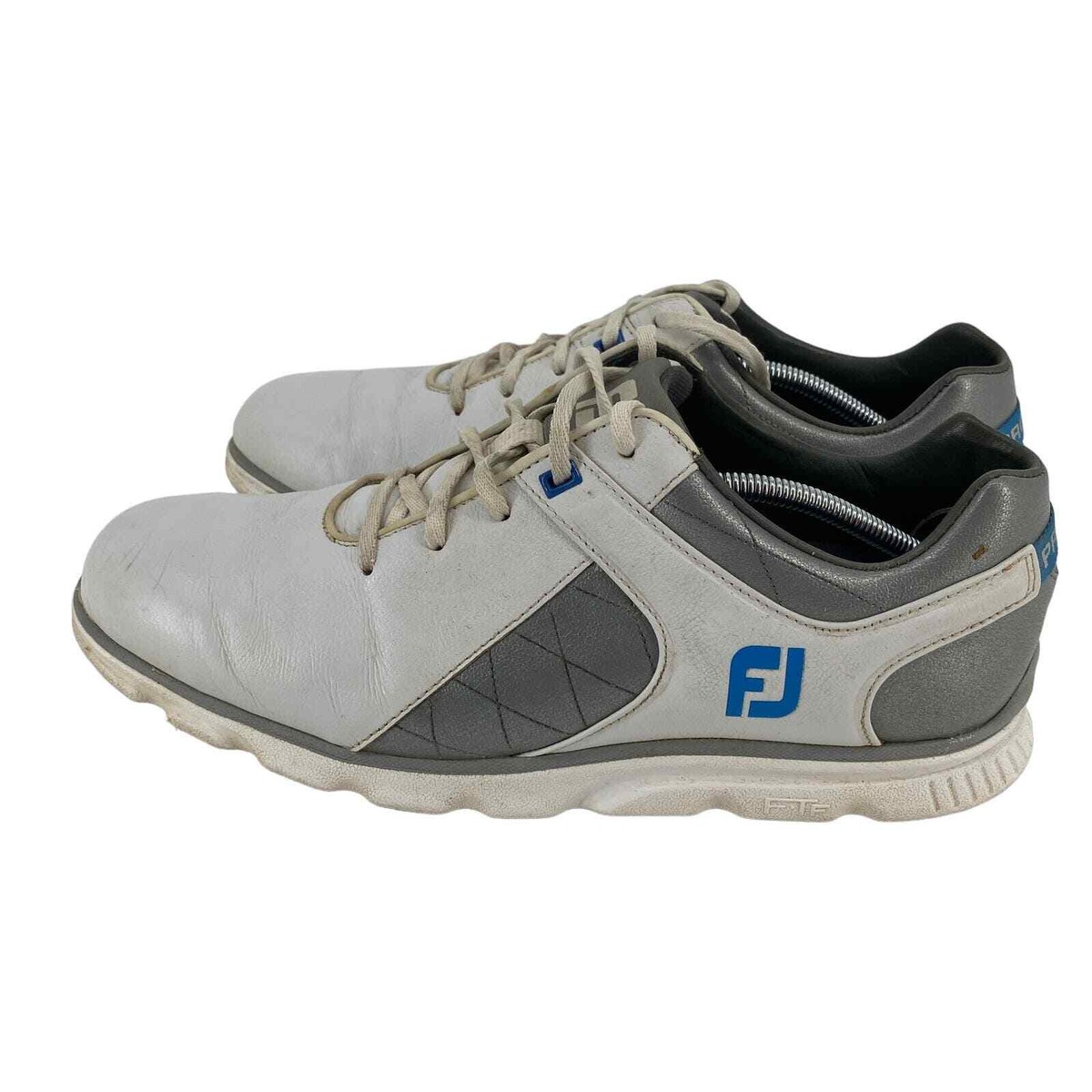 Footjoy Pro SL Men White Silver Spikeless Waterproof golf shoes 53266