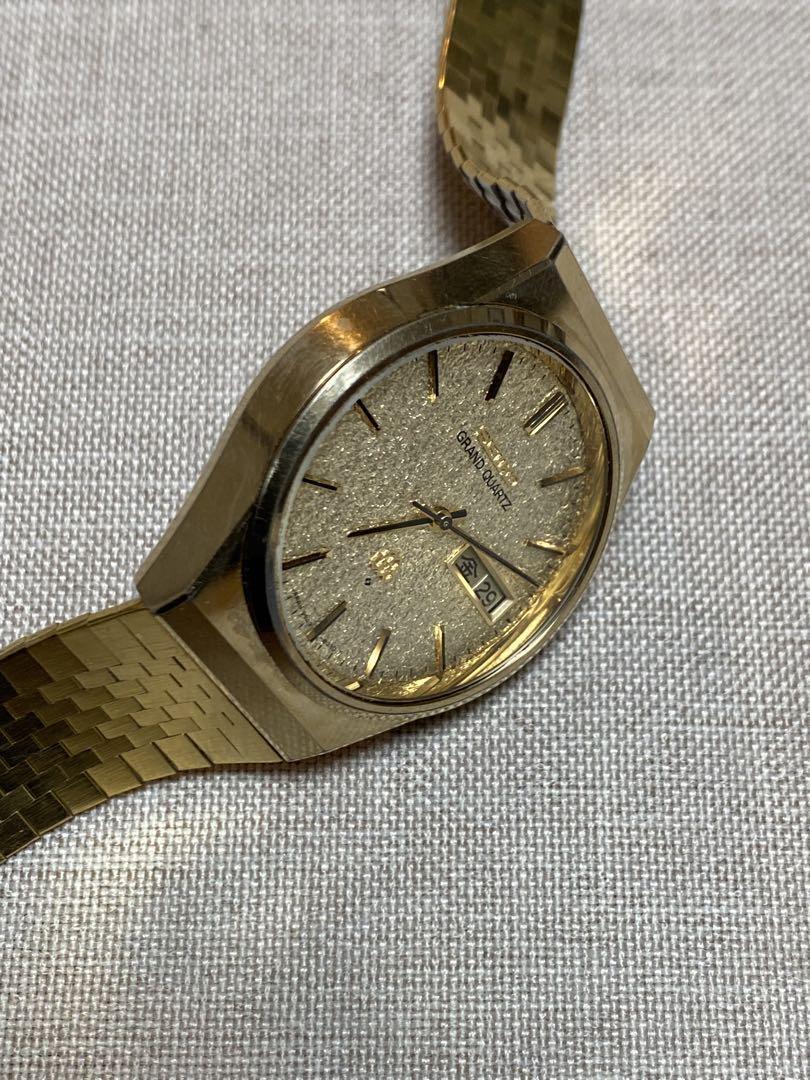 Seiko Grand Quartz 9943-8020 Vintage Day Date Gold Round Seiko Grand Quartz 9943-8020 Vintage Day Date Gold Round