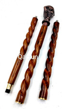 Antique style Joker Head Walking Cane Victorian Style rope Walking Stick Gift