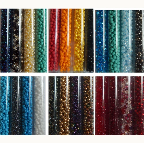 Czech 6/0 Rocailles Glass Seed Bead Mixes 80 grams 4mm w 1mm hole U-Pick