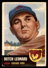 1953 Topps Baseball #155 Dutch Leonard VG *j1