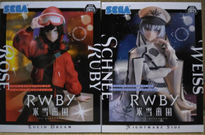 RWBY Ice Queendom Weiss Schnee Ruby Rose Chokonose Premium Figure Set New SEGA