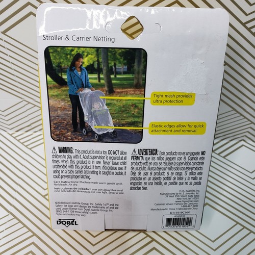 New Safety 1st Stroller Carrier Netting Bug Mesh Cover for Babies Toddlers White - Picture 4 of 4