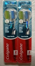 Lot of 2 Colgate Gum Health Adult Manual Toothbrush, Ultra Soft, 2 Pack