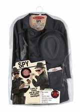 NEW!!! Melissa & Doug Secret Spy Costume Outfit Role Play Dress Up Outfit Agent