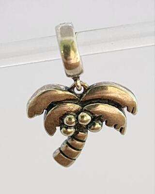Chamilia PALMETTO PALM TREE Sterling Silver Bead  2010-3442 Beach Vacation Sun