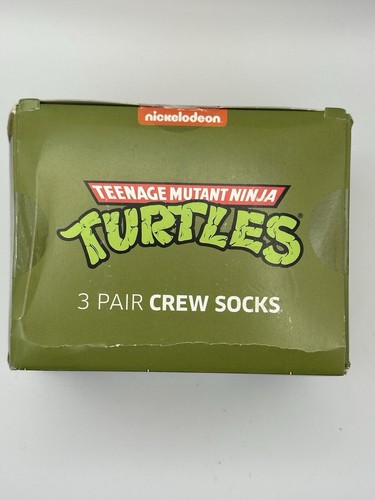 Teenage Mutant Ninja Turtles Mens 3 Pack of Crew Socks Sock Size 10-13 Novelty - Picture 4 of 7