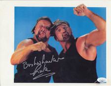 BUSHWHACKER LUKE SIGNED PHOTO 8X10 WWF WWE JSA COA CERT AUTO AUTOGRAPH