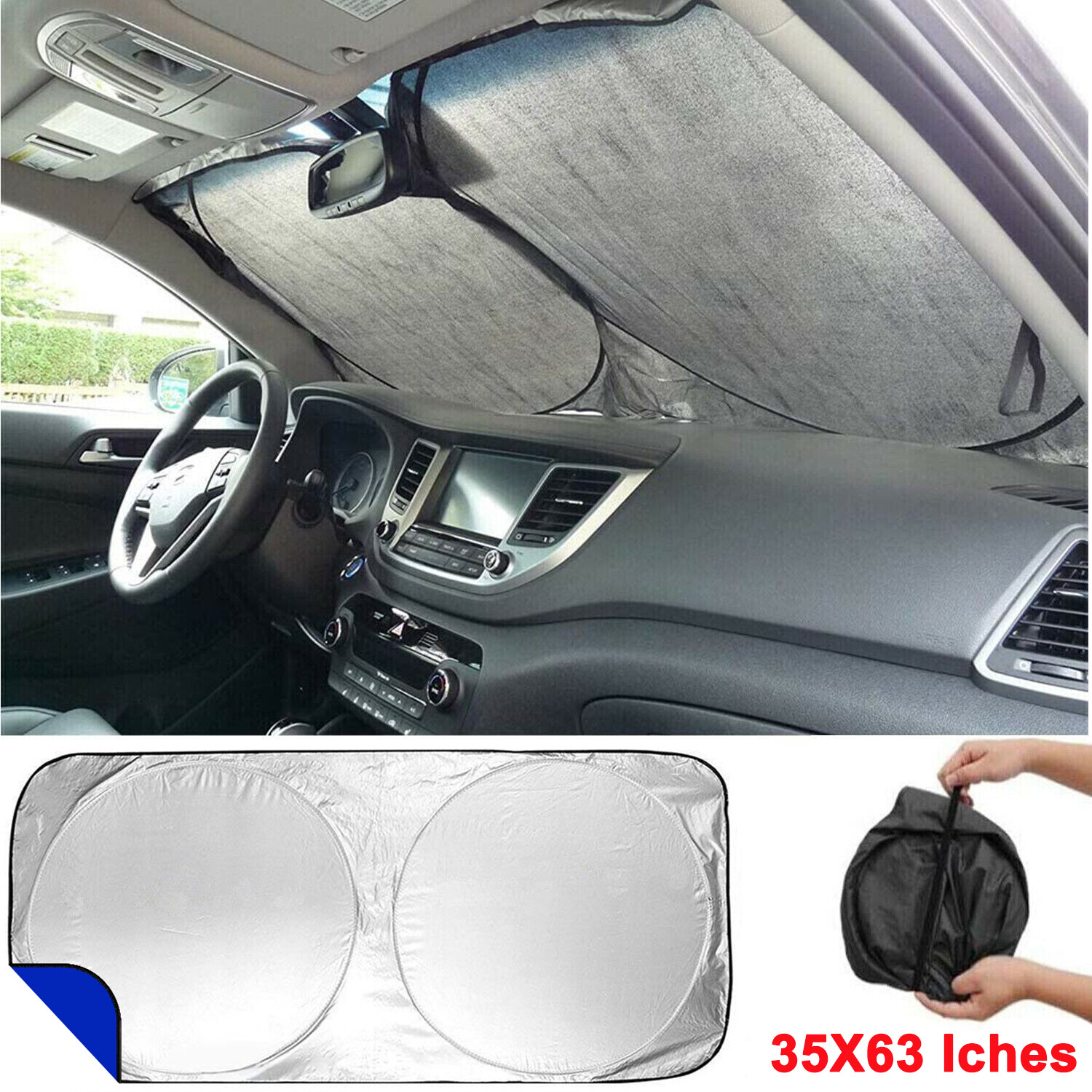Foldable Car Sun Shade Visor Windshield Window Sunshade Cover Sun UV