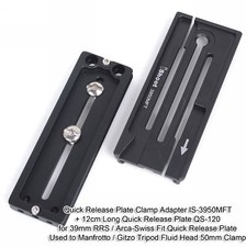 Clamp Arca-Swiss Fit Quick Release Plate f Gitzo 1780/1781/2780/2781 Tripod Head