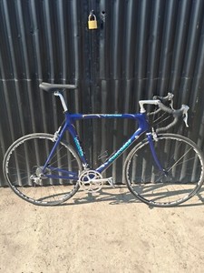 Cadre Vélo Course Concorde Squadra 60cm Columbus SL Acier Bleu Chromé – Vintage Italien