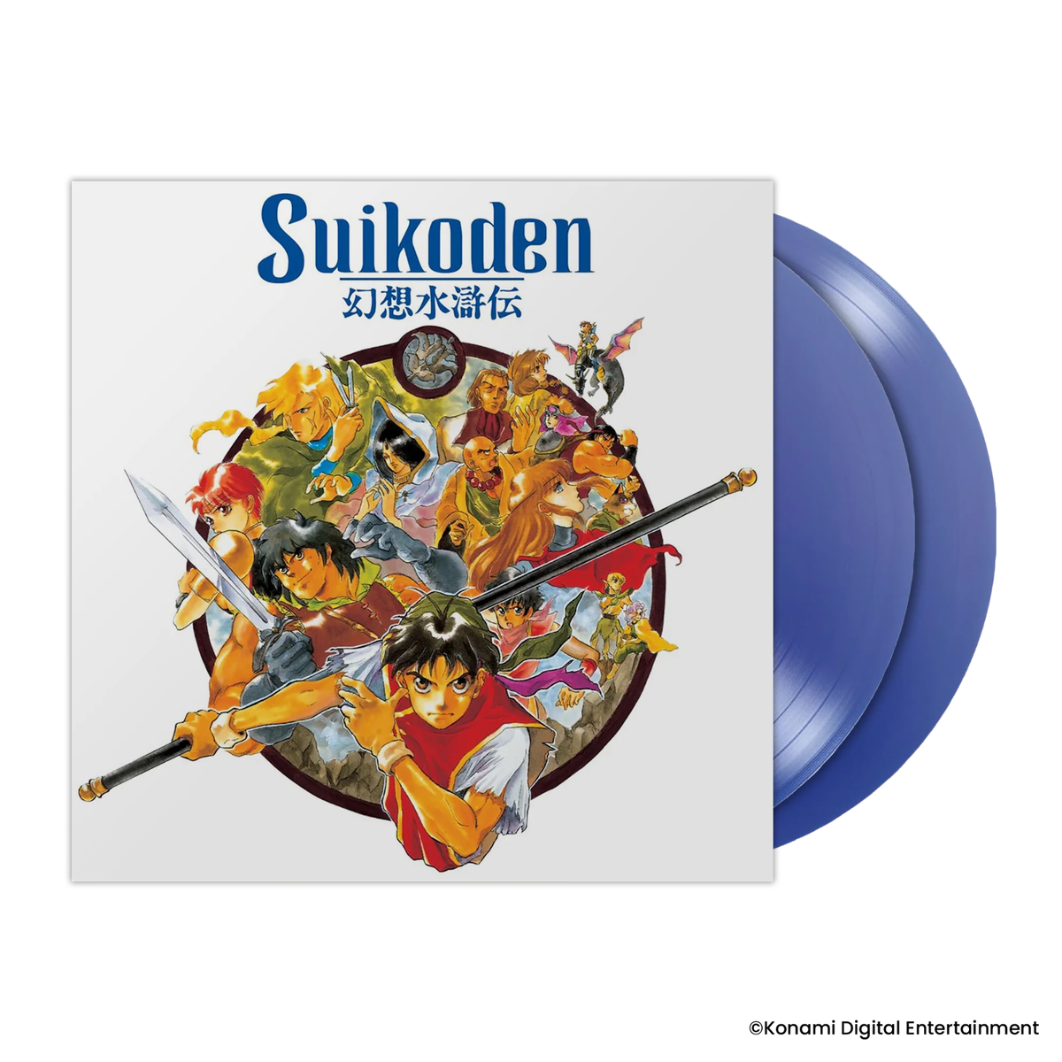 Suikoden Original Video Game Vinyl Soundtrack 2 LP Blue Record OST