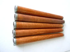 Vintage Spindles, Quills, Bobbins Lot of 5 Faux Wood 12" Country Crafts