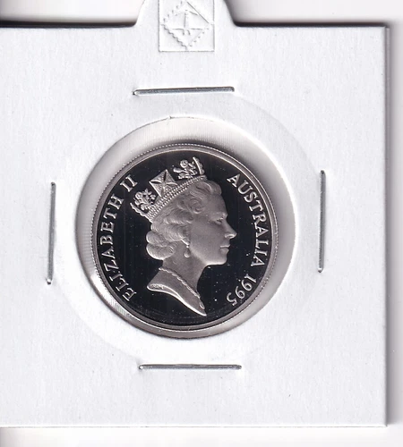 AUSTRALIAN PROOF:  1995  10  CENT COIN  IN 2X2 HOLDER #2804