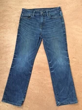 American Eagle Jeans Men 32x28 ORIGINAL BOOTCUT Blue Denim Pants COWBOY