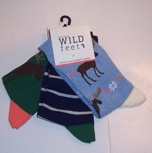 Ladies 3 pair Wild Feet socks size 4-8 - various designs - Picture 5 of 9