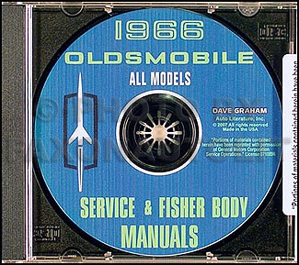 1966 Olds Cd Shop Und KöRper Manuell 88 98 Toronado Cutlass F85 442 Oldsmobile-image