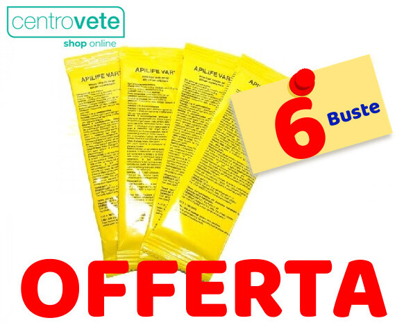 Apilife Var 2 / 4 / 6 / 8 / 10  Bustine da 2 Tavolette → AntiVarroa per le Api: 10 BUSTINE/Italia img 2