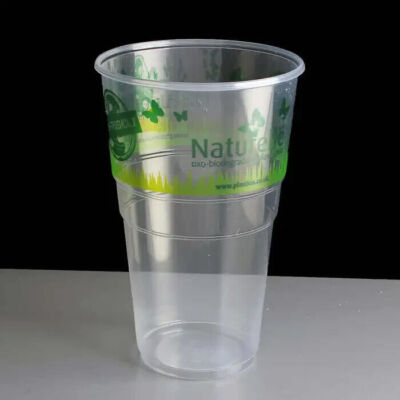 50x Kunststoff Pint Flexy Gläser Becher Umweltfreundlich OXO-Biologisch Abbaubar
