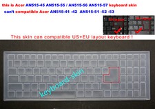 Keyboard Protector Skin for Acer Nitro N20C2 AN515-45 AN515-55 AN515-56 AN515-57