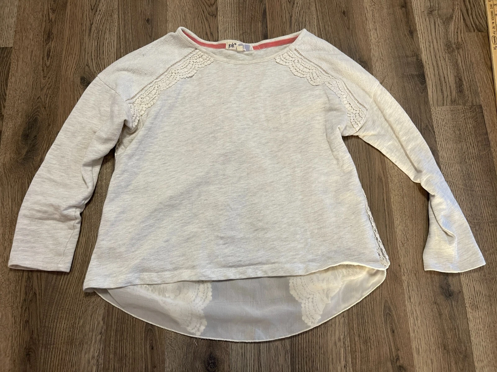 OFF WHITE Camicia Jolt donna taglia small bianco sporco pizzo sul retro