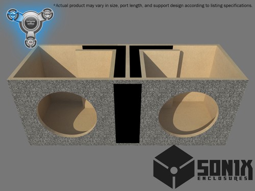 DUAL PORTED SUBWOOFER MDF ENCLOSURE 