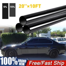 Uncut Roll Window Tint Film 5% 15% VLT 20" x 10'ft Feet Car Home Office Glass US