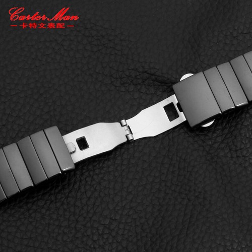 Noir Céramique Bracelet Montre pour Rado Sintra Bracelet Neuf 17mm 26mm 29mm - Imagen 5 de 9