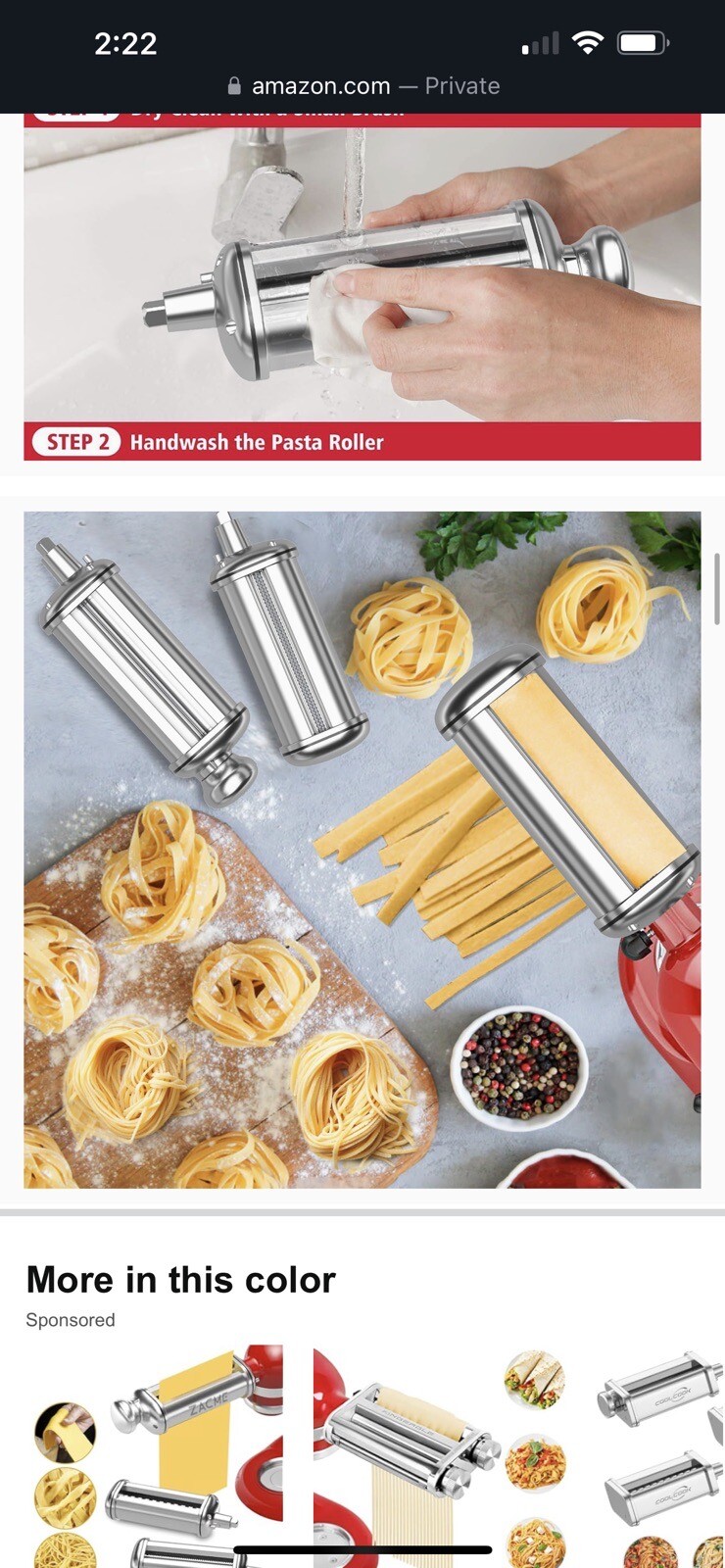 Fits All KitchenAid Pasta Roller & Cutter Attachment NEW ZACME 2 Pc eBay