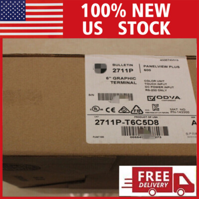 2711P-T6C5D8 /A AB PanelView Plus 6 600 Color Touch RS-232 DC 6'' US