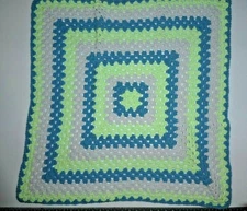 New Butter Soft Handmade  Baby Bassinet Cradle Receiving crocheted Blanket