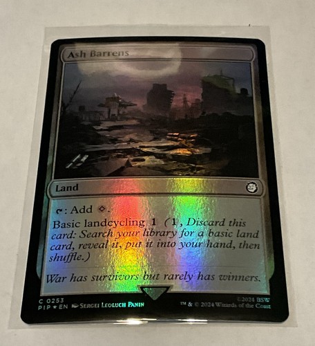 Ash Barrens - PIP 0253 MTG Magic the Gathering Fallout Foil - Picture 1 of 2