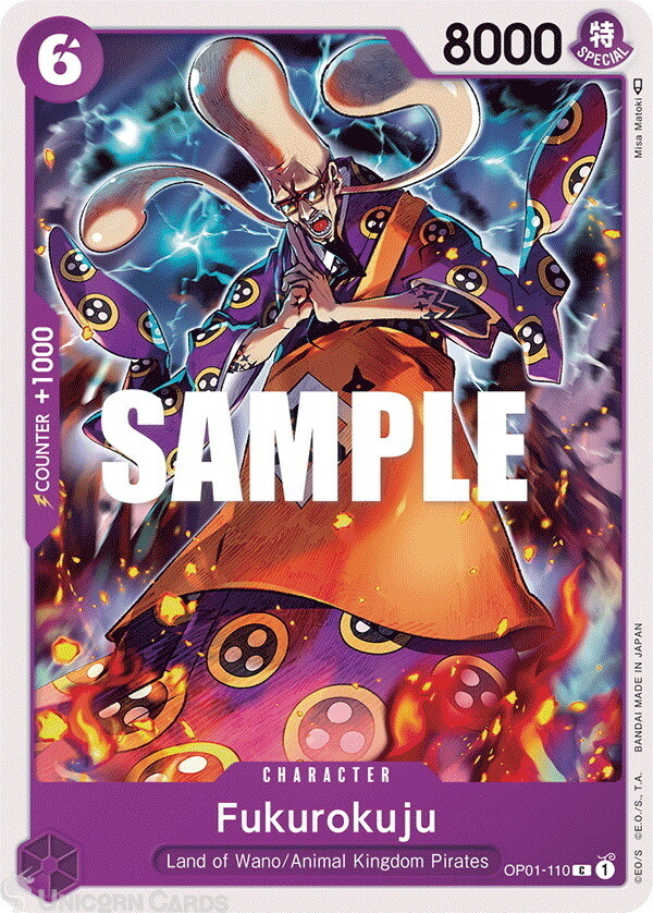 OP01-110 Fukurokuju Common English One Piece TCG Card