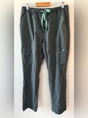FIGS Cairo Cargo Scrub Pants Men’s M Regular Green Straight Leg