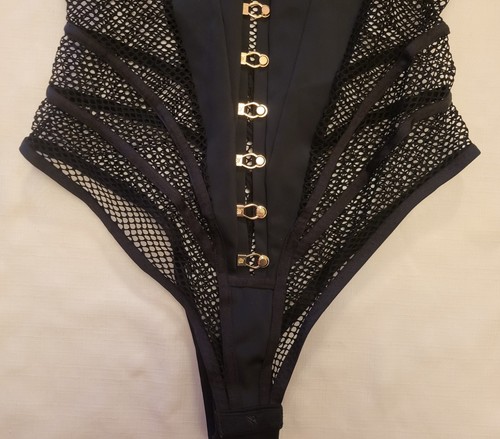 Honey Birdette Black Tash Bodysuit Size Medium Excellent Used Condition - 第 5/24 張圖片
