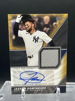 2026 Topps Series 1 - Jasson Dominguez #ML-MA GOLD /50  Auto Patch Yankees