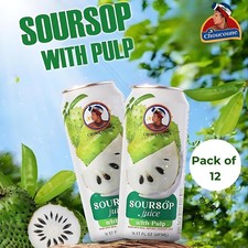 Choucoune Natural Juice with Pulp - Natural Drink (12 Pack).