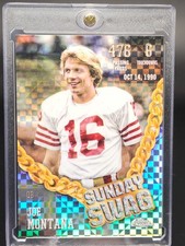 JOE MONTANA 2024 TOPPS CHROME SUNDAY SWAG X-FRACTOR #SS-5 49ERS Q7038