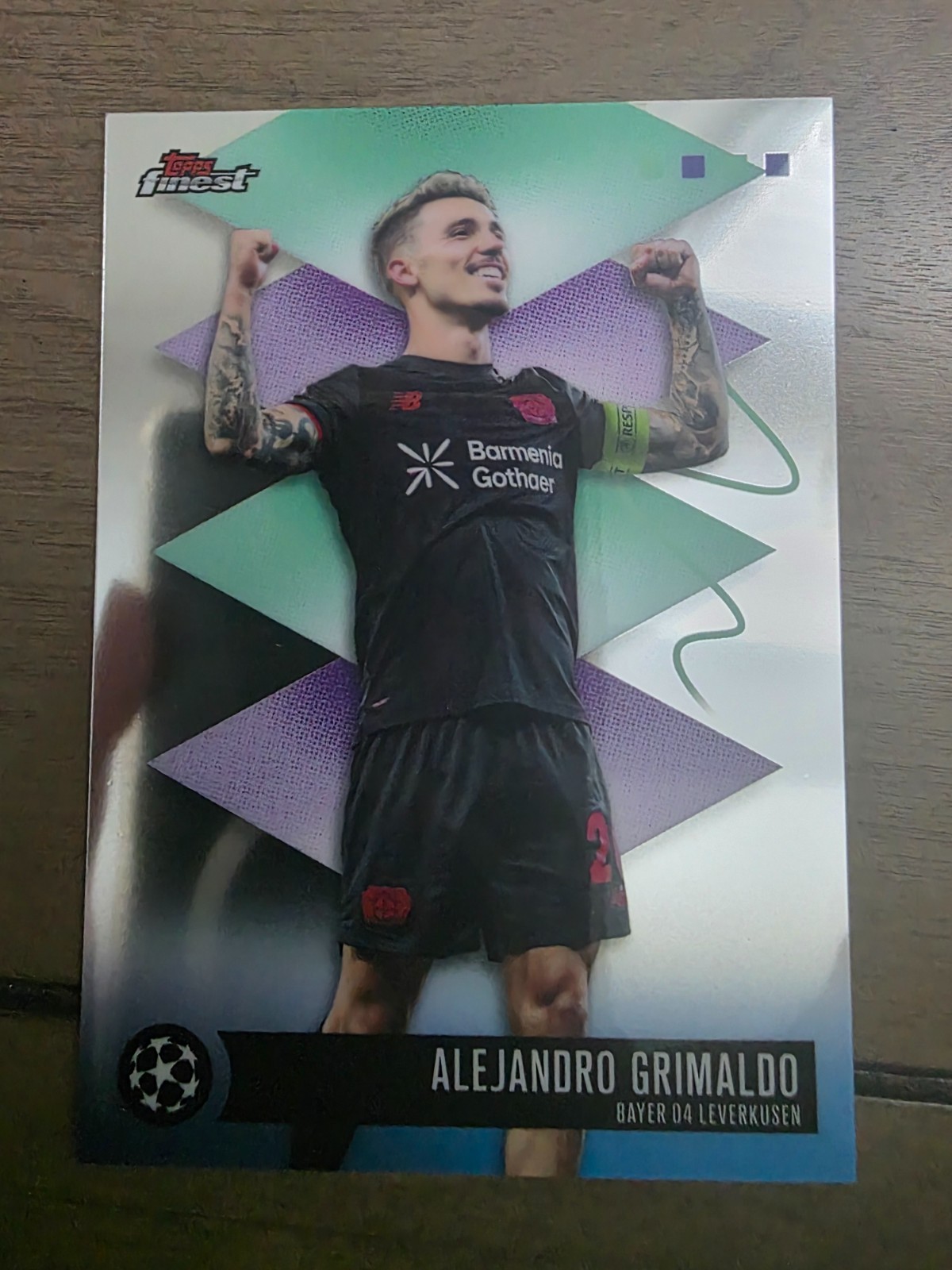 Alejandro Grimaldo 2025-26 Finest UCC RARE #420