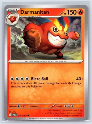Darmanitan Uncommon ME02: Phantasmal Flames 016/094 NM