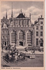 DR Deutsches Reich 1938 Danzig Gdansk gelaufen Postkarte Ansichtskarte (D29)