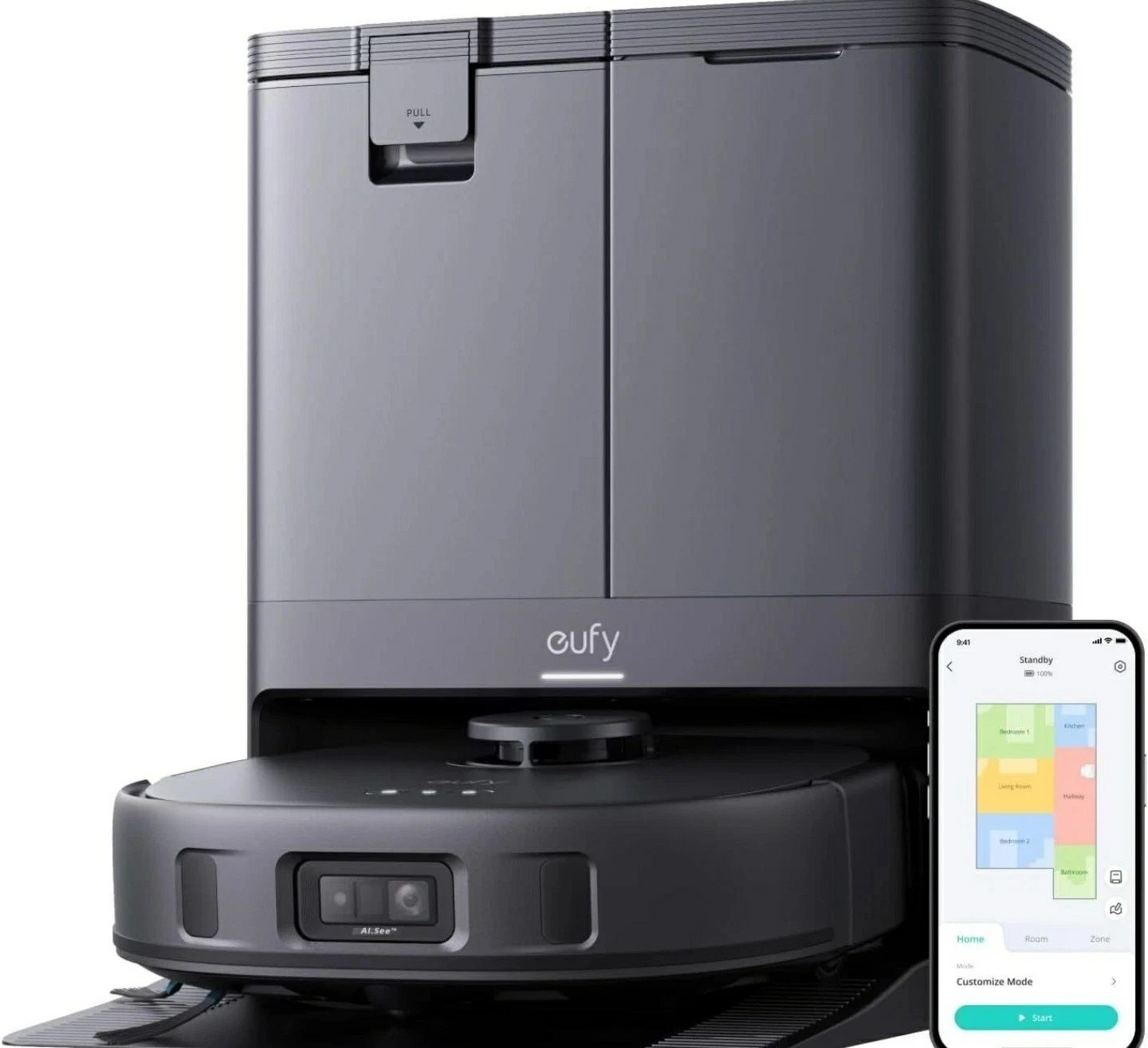 NEW! eufy - X10 Pro Omni Wi-Fi Connected Robot Vacuum & Mop with Self Washing