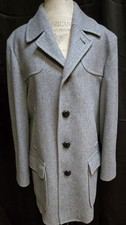 PENDLETON Virgin Wool Coat Men's US 42 Mid Length Overcoat