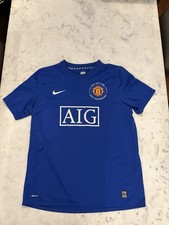 Nike Manchester United 2008-09 Third Kit  Evra Mens L Football 40th Anniversary