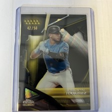 2026 Topps Chrome Black Baseball Agustin Ramirez Miami Marlins Gold 42/50