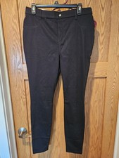 NEW TIME AND TRU Women's Black High Rise Stretch Fitted Jeggings Size L 12-14