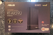 ASUS RT‑AX59U AXE4200 Tri‑Band Router AiMesh, 2xUSB, 4 LAN Ports Excellent condn